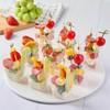 Zezzxu 50 Sets 5 oz Plastic Charcuterie Cups with 100