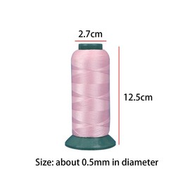 1000Yard Nylon Sewing Threads Pink Nylon Thread for Sewing,Purses, Bags, Canvas, Cowhide