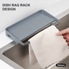 YOHOM Suction Cup Sponge Holder for Kitchen 2-in-1 in Sink