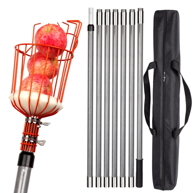 Walensee 23FT Fruit Picker, Adjustable Fruits Picker Tool with Fiberglass