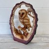 Free Standing Graceful Owl on Log Decorative Ornament