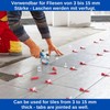 Pull tabs for tiles, 100 pieces, 2.5 mm thickness, made