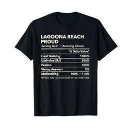 Lagoona Beach, Minnesota Proud Nutrition Facts Men Women T-Shirt