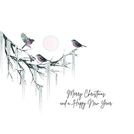 Five Dollar Shake White Christmas Range - Cello wrapped 6pk of Cards (Merry Christmas and a Happy New Year WCB2)