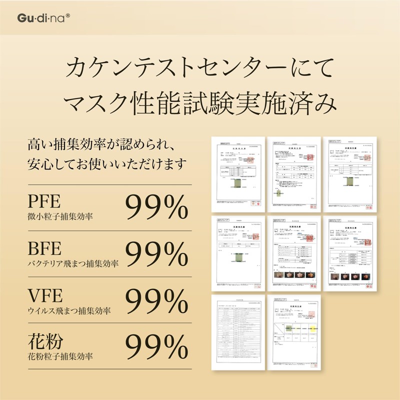 Aoyama Tsusho Gdina Spunlace Non-Woven Fabric 3D Mask Eccle Beige