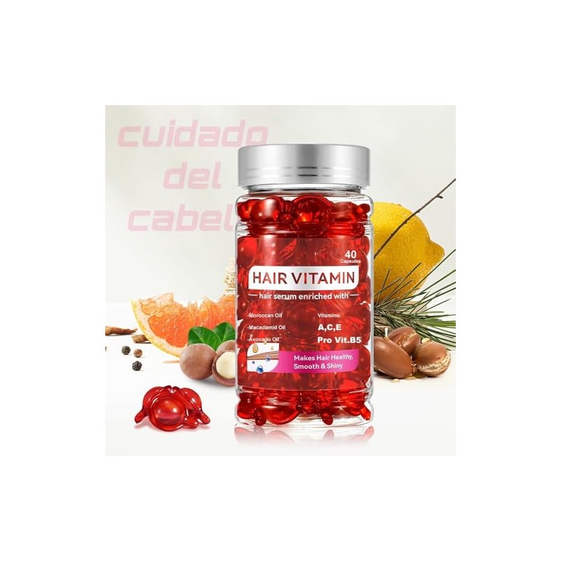 40 Cápsulas Capilares, Serum para Cabello (2 BOTELLAS)