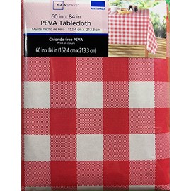 Mainstays Vinyl Tablecloth 60x84 Gingham Theme
