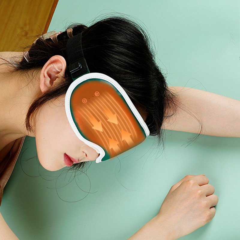 Heated Eye Mask Green 7 Vibration Modes 3s Fast Heating