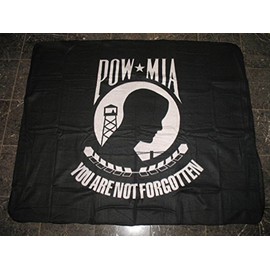 mws U.S. Military POW MIA Powmia Flag 50x60 inch Polar Fleece Blanket Throw Brand