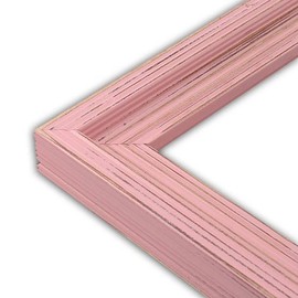 The Rusty Roof Distressed Cimarron Baby Pink Picture Frame-Solid Wood, 18x24