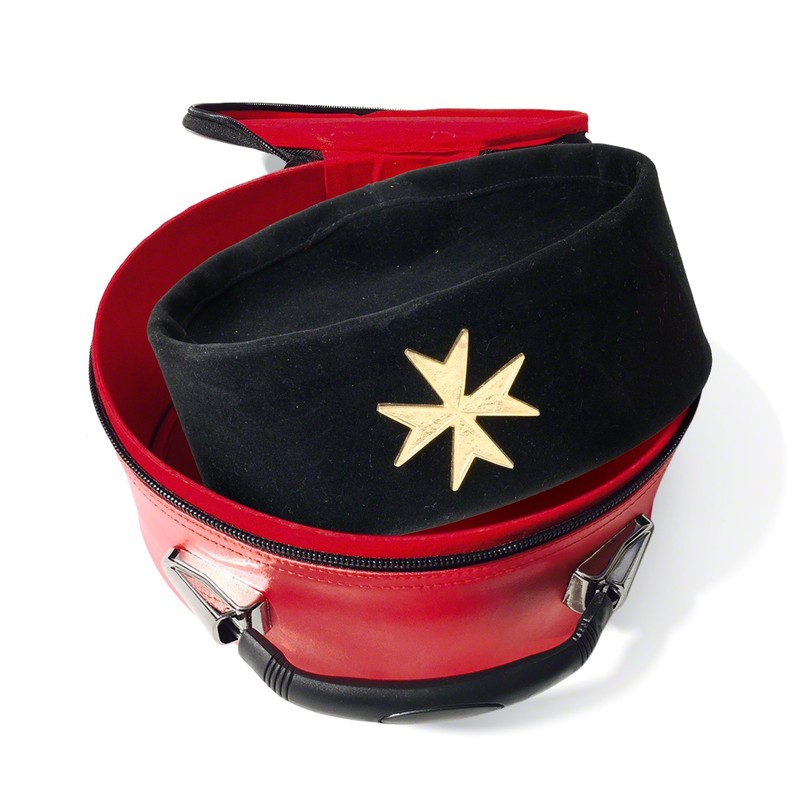 THE MASONIC COLLECTION Soft Hat Carrying Case in Black Colour