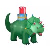 Gemmy 9’ Triceratops Dinosaur Christmas Yard Inflatable Decoration by Gemmy