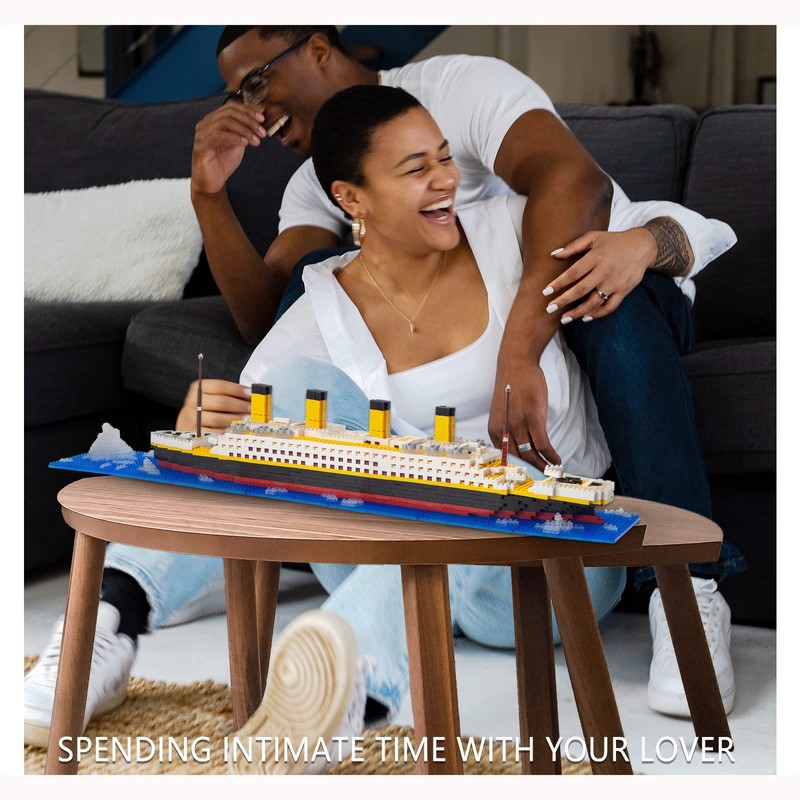 Seyaom Titanic Ship Model Building Block Sets, Micro Mini Blocks