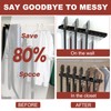 Cuipingoo Belt Hanger for Closet Max 42 Belts, 2-in-1 Wall