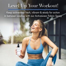 The Laundress Activewear Fabric Refresher Spray, 8 Oz, Marine Fragrance, Bright, Energetic, Odor Freshener for Performance Gear, Towels, Tote Bags, Sneakers & Yoga Mats, 48 Hours* Fragrance