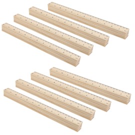"MUKCHAP 72 Pieces 30 cm/12 Inch Wooden Rulers, Inch with Centimetre Wooden Ruler for Office and Home