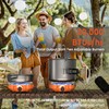 Cofiyard 20,000 BTUs 2 Burner Camping Stove, Portable Folding Propane