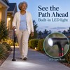 Collapsible Telescopic Folding Cane Elder Cane LED Walking Trusty Sticks
