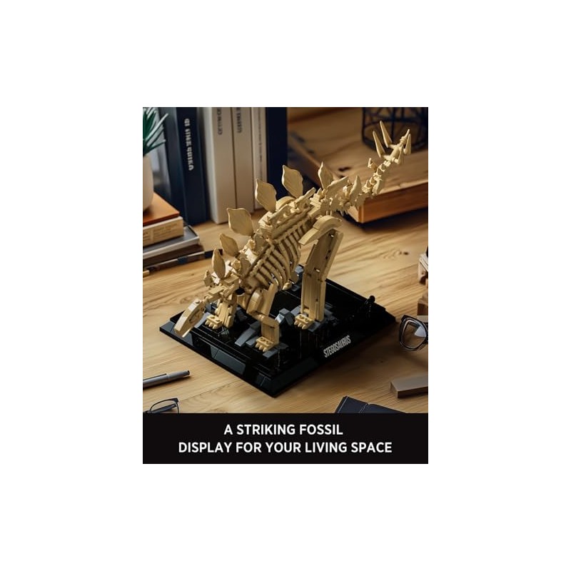 Nifeliz Stegosaurus Fossils Model Set, Dinosaur Skeleton Building Set with