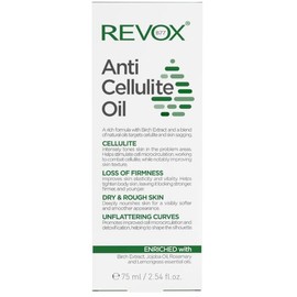 REVOX B77 - Skin Therapy Anti Cellulite Oil, 75 ml, Aceite Anticelulítico, Tonifica Zonas Problemáticas en 2 Semanas, Mejora Textura y Elasticidad de 