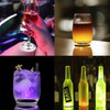 LED Coaster White,50 Pack Light Up Coasters,LED Sticker Lights,Wine Bottle