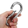 2pcs Stainless Steel Locking Clip Outdoor Camping Locking Buckle for