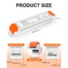 VEURCHY 120W 24V Dimmable LED Driver,Triac Dimmable Transformer AC 120V