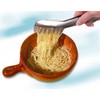 Fackelmann Stainless Steel Spaghetti Tongs, Silver, 19 x 11.8 x