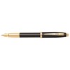 Sheaffer 100 Glossy Black Lacquer with Gold-Tone Fountain Pen with