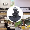 LED Illuminated Tabletop Waterfall Flowing Water Fountains with Ball for