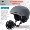Head Compact Evo Ski Snowboard Helmet – Grey – Size: