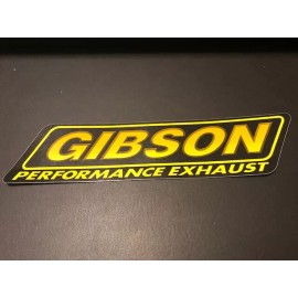 Gibson Exhaust  GIBSON EXHAUST DECAL STICKER 1.75X7.5" Offroad racing utv ultra4 drags bitd