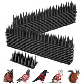 Aqjbh Bird Spikes, 40 Pack Squirrel Raccoon Pigeon Cat Animal Deterrent Spikes for Outside Anti Animal Defender Spikes Outdoor to Keep Birds Away