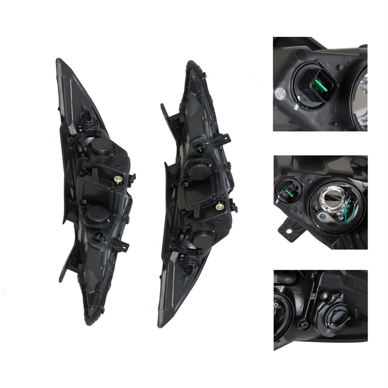 WFLNHB Headlights Replacement for Sonata 2011-2014 Projector Headlights Pair Left+Right