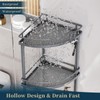 Consumest Corner Shower Caddy Stand - 3 Tier Shower Organizer
