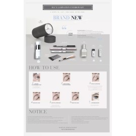 Dlux Kit De  Laminación De Ceja, Pasos Individuales
