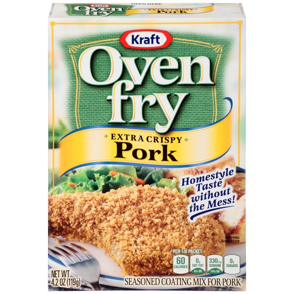 Oven Fry, Extra Crispy Seasoned Coating Mix for Pork, 4.2