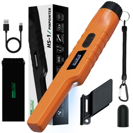 Rechargeable Metal Detector Pinpointer for Adults & Kids, Fully Waterproof Hand-held Metal Detectors Wand with One-Key Interference Elimination, Superhet-Tec Pin Pointer Metal Detector Accessories
