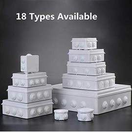 Powertool IP55 Electrical Junction Box Weatherproof for Projects, Instruments, Opening Hole Project Box 1 Piece - 50 x 50mm