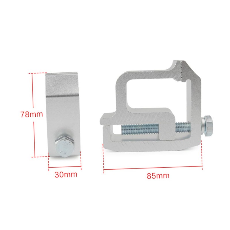 Mobestech Truck Topper Mounting Clamp Heavy Duty Aluminum Installation Clamp