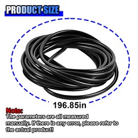 UHANBUT 16Ft (5M) Car Door Edge Guard, PVC Automotive Doors Entry Seal Trim, Anti-Collision Vehicle Door Edge Protective Strip for SUV, Truck, Sedan (Black)