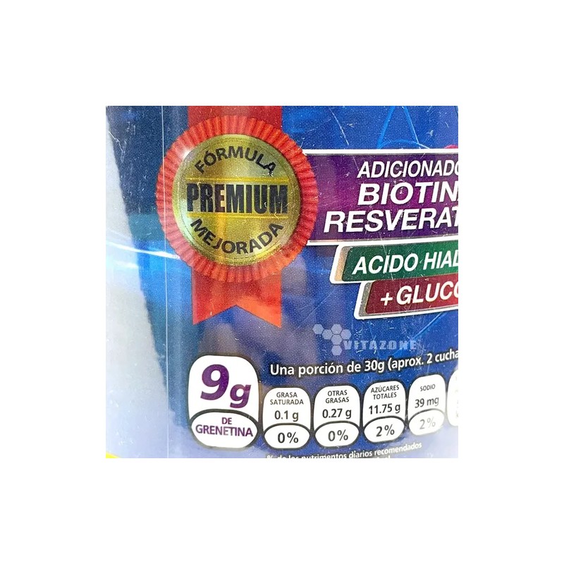 Grenetina Hidrolizada Biotina Aha Glucosamina Coco 1.1 Kg Coco