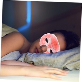 Baluue 3pcs Reusable Gel Cold Compress Mask Beauty Facial Cover Cooling Eye Mask for Women for Office Workers Students