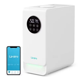 Livatro Smart Warm & Mist Humidifier for Bedroom, Top Fill, APP Control, Ultra-Quiet