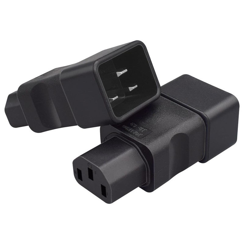 TEWOXIN 1PCS IEC C20 Male to C13 Female Power Adapter