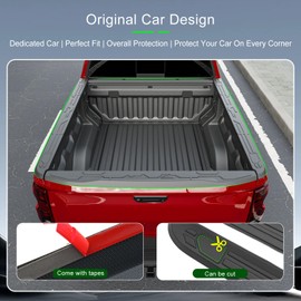 xipoqix 4PCS Truck Bed Rail Cap Compatible with 2023-2025 Chevy Colorado GMC Canyon Truck Side Tailgate Rail Protectors Cover Replacement for 2023-2025 Chevy Colorado Accessories