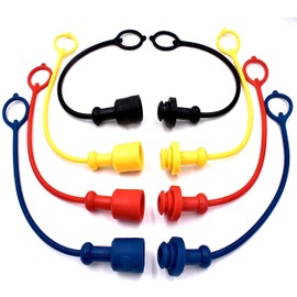 HD Switch (8 Pack) Hydraulic Quick Disconnect Coupler Fitting Dust Plug & Cap Set Faster 1/2 AGRI NV12, 12 2NV12, TF12, 7241-A, HNV12NPTF, HNV12NPTF-18F0, HNV12NPTM-16H0, HNV12NPTM, 4050-4