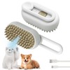 Pet Steam Brush,Cat Dog Hair Remover, Adjustable Pet Hair Remover,Pet
