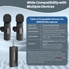 4 in 1 Professional Wireless Lavalier Microphone - 2 Pack