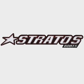 Stratos Boat Raised Trailer Emblem Decal Sticker